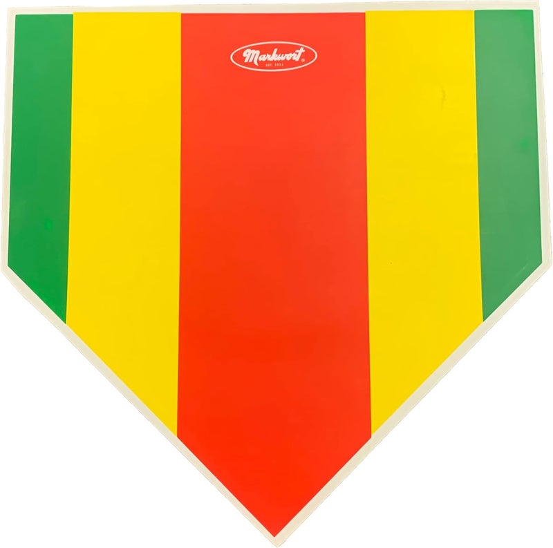 Markwort Strike Zone Training Home Plate Red - Image 1